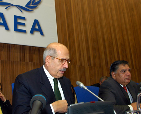 The chief of the UN nuclear watchdog, Mohamed ElBaradei, admitted on Thursday that consultations with Iran on its nuclear issue reached a deadlock.