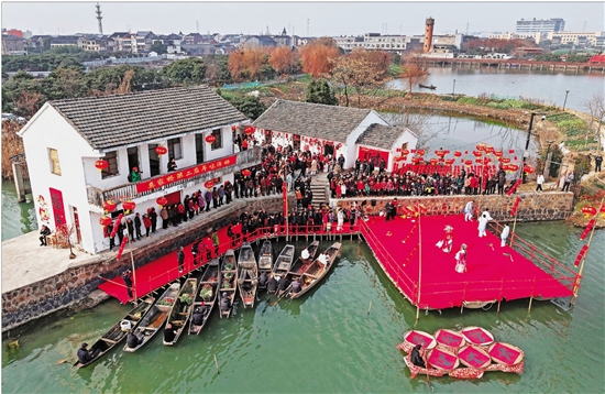 Festive activities held as Chinese New Year approaches at Mojiaqiao village in Hangzhou